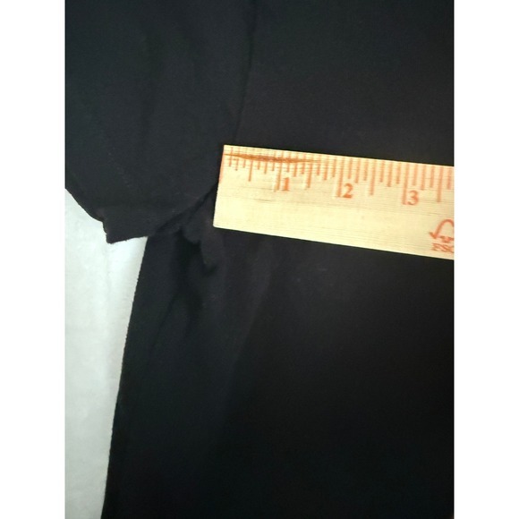 DISTURBIA Black Choker Neck V Neck Crop‎ Top T Shirt Women's Size L - Picture 10 of 12